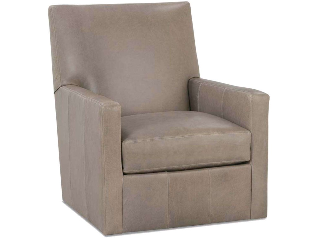 Rowe Carlyn Leather Swivel Glider Chair, alternate view 2